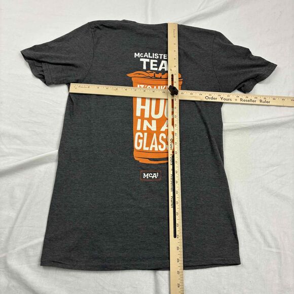 McAlisters Deli Sweet Iced Tea Unisex T-Shirt Gray Graphic Print Short Sleeve S - Picture 8 of 8